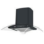 KAFF 75 cm 1180 m3/h Chimney (AMBRA DHC 75, Black)