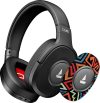 boAt Rockerz Plus 550, Customizable Earcups, 100H Battery, Dual Pair, Noise Isolation Bluetooth(Black Psyche, On the Ear)