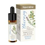 Navratna Therapy Serene Sleep Essential Oil Blend | With Bergamot Oil & Lavender Oil | Relaxing Oil for deep sleep | Calms the mind | Aromatherapy Oil that improves sleep quality, 15 ml