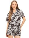 Trendy Queen Women’s Cotton Floral Co-ord Set Pack of 2 (SD760_KB-L_Brown_L)