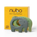 Nubokind Silicone Baby Teether Ring Set | BIS Certified Multi-Textured Newborn Chew Toy | for 3, 6, 9, 12 Months + BPA Free Teether | Molar Relief Easy Grip | Safe Made in India | Pack of 2