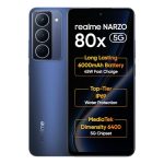 realme NARZO 80x 5G (Deep Ocean,6GB+128GB) | Dimensity 6400 5G Chipset | 6000mAh Long-Lasting Battery | 45W Fast Charge | 120Hz Eye Comfort Display | IP69 Top-Tier Waterproof