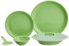 Signoraware Plastic Round Dinner Set (Parrot Green) – 23 Pieces