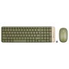 ZEBRONICS Companion 104 2.4GHz Wireless Keyboard & Mouse Combo, 100 Keys, Laser Printed Keycaps, Integrated Multimedia Keys, 3 Button Mouse, 1200 DPI, High Precision, Advanced Optical Sensor (Green)