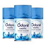 DABUR Odonil Exotic Automatic Spray Refill – 675Ml (Pack Of 3, 225Mlx3) | Ocean Breeze | 2X Long Lasting | 2200 Sprays Guaranteed | Fits All Machines | Lasts Upto 60 Days