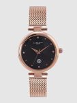 Carlton london Analog Black Dial Women’s Watch-CL027RBLR