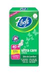 7 Soft Ultra Care XXL Cottony Comfort Sanitary Pads with Wings – 40 Count Pack, Extra Protection for Heavy Flow, Breathable and Soft Material, Ideal for All-Day Comfort, Green Packaging