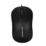Zebronics Zeb-Comfort Wired USB Mouse, 3-Button, 1000 DPI Optical Sensor, Plug & Play, for Windows/Mac, Black