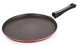 Nirlon Aluminum Non Stick Flat Dosa Tawa with Bakelite Handle 24cm(Gas Stove Compatible)[New_3_mm_FT10]