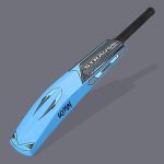 Strauss Rebel , Size SH / Full Size (34 X 4.5 inch) For All Age Groups (Blue) PVC/Plastic Cricket Bat For 15+ Yrs(850-900 g)