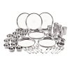 Neelam Stainless Steel 24 Gauge Premium 42 Pieces Dinner Set, Ideal Gifting Dinner Set, Ideal for Special Occasions Like Anniversary, Wedding, Housewarming Party, Dishwasher Safe, Silver