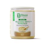 Bhumi Organic Natural Multani Mitti Powder, Bentonite Clay for Skin and Hair Care, 400g