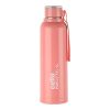 Cello Puro Steel-X Benz 900 Inner Steel Insulated Water Bottle 650ml, Peach | ISI Certified | BPA Free, Leakproof | Sturdy & Durable | Ideal for Office, College, Gym, Cycling, Camping & Outdoor Sports