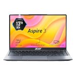 Acer Aspire 3, 13th Gen, Intel Core i3-1305U, 8GB RAM, 512GB SSD, Full HD 14″/35.56cm, Windows 11 Home, Steel Gray, 1.45KG, A324-53, WiFi 6, Intel Graphics, 65W Battery Laptop