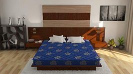 Centuary Mattresses Lotus 4-inch Double Size Natural Back Support Antimicrobial Foam Quilted Rubberised Coir Mattress (72x48x4)