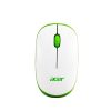 Acer Wireless Mouse (1600 DPI/2.4 GHz Wireless Frequency/Optical Sensor/USB Dongle) | Color: White/Green