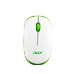 Acer Wireless Mouse (1600 DPI/2.4 GHz Wireless Frequency/Optical Sensor/USB Dongle) | Color: White/Green
