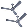 Havells 1200Mm Ambrose Es Ceiling Fan|Premium Finish,Decorative Fan,Elegant Looks,High Air Delivery,Energy Saving,100% Pure Copper Motor|2 Year Warranty By Brand|(4 stars,Pack Of 2,Nickel Saphire)