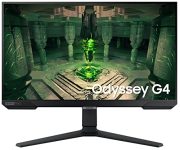 Samsung 25″(62.2cm) Odyssey G4 IPS Gaming Monitor|FHD 1920 x 1080|240Hz|1ms|400nits|SRGB 99%|Ports-HDMIx2,DP,Headphone|DP Cable|Height-Tilt-Pivot Adjustable Stand|Nvidia G-Sync|LS25BG400EWXXL|Black