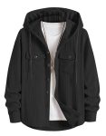 Tellshun Men’s Solid Knitted Hoodie – Round Neck with Hood, Full Sleeves, Curved Hem, and Dual Pockets – Casual Sweatshirt for All Seasons (in, Alpha, L, Regular, Men, Black)