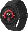 Samsung 45mmSuper AMOLED displayBluetooth callingwith advanced GPS tracking(Black Titanium Strap, Free Size)