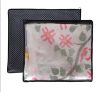 JEYANG Non Woven Saree Cover And Cloth Organizer with Transparent Window for Wardrobe Storage for Towels, Bedsheets, Clothes, Sarees And Lehenga ((Black Dot), Pack of 2)