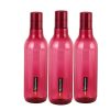 CELLO Aqua Sparkle Bottle Set of 3, 1000ml, Pink | 100% food grade | Leak proof and Break proof | Perfect for staying hydrated at the school, college, work and outdoor adventures Water Bottle