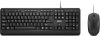 Lenovo KB MICE_BO 160 Wired Combo Wired USB Standard Multi-device Keyboard Compatible with Desktop, Laptop, Mac(Black)