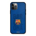Custom Chics Ultra Hybrid Back Cover for iPhone 12 Pro | Barcelona PrintShield Case with Soft TPU Sides & Anti-Skid Grip