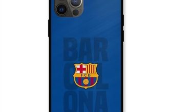 Custom Chics Ultra Hybrid Back Cover for iPhone 12 Pro | Barcelona PrintShield Case with Soft TPU Sides & Anti-Skid Grip