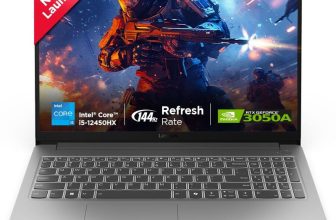 Lenovo LOQ Essential Intel Core i5 12th Gen 12450HX – (16 GB/512 GB SSD/Windows 11 Home/4 GB Graphics/NVIDIA GeForce RTX 3050A) 15IAX9E Gaming Laptop(15.6 inch, Luna Grey, 1.77 kg, With MS Office)