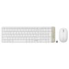 ZEBRONICS Companion 104 2.4GHz Wireless Keyboard & Mouse Combo, 100 Keys, Laser Printed Keycaps, Integrated Multimedia Keys, 3 Button Mouse, 1200 DPI, High Precision, Advanced Optical Sensor (White)