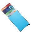 Stealodeal Blue Automatic Pop-Up RFID Protection Cards Case Card Holder