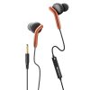 ZEBRONICS Bro 3.5Mm Wired in Ear Earphones, in-Line Mic, Deep Bass, 1.2M Strong and Long Lasting Cable, Light Weight, Compatible with Mobile | Tablet | Laptop (Orange)