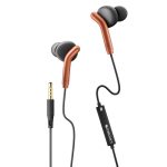 ZEBRONICS Bro 3.5Mm Wired in Ear Earphones, in-Line Mic, Deep Bass, 1.2M Strong and Long Lasting Cable, Light Weight, Compatible with Mobile | Tablet | Laptop (Orange)