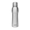 MILTON Elate 750 Stainless Steel Water Bottle 635 ml, Single Walled, ISI Certified I Leak Proof Lid, Rust Proof I For School, Office, Gym I Silver