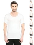 VIP Men’s Solid Regular Fit Vest BonusClassic_RNS_PO6_110_White
