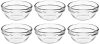 Amazon Brand – Solimo Glass Solid Bowls set (6 pieces, 75ml), Transparent