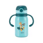 Milton Kiddo 300 Thermosteel Vacuum Insulated Water Bottle with Spout Lid and Straw, 1 Piece, 275 ml, Blue, Easy Grip, Leak Proof, Hot or Cold, School, Travel Bottle, Sipper Bottle for Kids