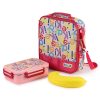 CELLO Kidzbee Series Mega Meal Set for Kids |1 Lunch with Banana and Attractive Jacket | Insulated Meal Carrier | Lunch Box Set for Kids | Pink
