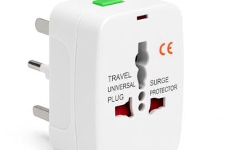 Universal Charger Adapter 224+ Countries Support Travel Adapter International All in One Worldwide International Travel Adapter (White)