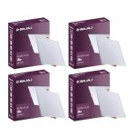 Bajaj Ivora Plus LED Panel | 6W Square Panel For Ceiling | Soothing light | Cool Day Light (Pack of 4)