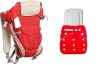 Antil’s Red Baby Carrier Bag & Washable/Reuseable Baby Diaper with 5 Layer Insert White Combo