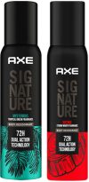 AXE Signature Mysterious and Intense Deodorant No Gas Body Perfume Body Spray  –  For Men(400 ml, Pack of 2)