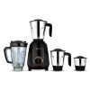 Bajaj Rex Dlx Ninja Series 4 Jar 750W Mixer Grinder | DuraCut Blades | 4 Stainless Steel Mixer Jars | Dry & Wet Grinding | 2 Yrs Warranty 【Black/Brown】