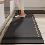JB’S LAND 2 Piece Kitchen Mats Set (Golden Line Mat, 1st 118 * 38 cm,2nd 58 * 38 cm)