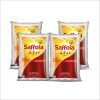 Saffola Active Rice Bran & Soyabean refined oil |Less oil absorption for weight watchers Blended Oil Pouch(4 x 850 g)