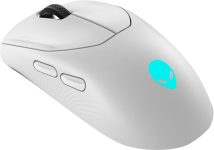 DELL 570-ABMV/ AW720M Wireless Ambidextrous Optical Gaming Mouse with Bluetooth(2.4GHz Wireless, White, Lunar Light)