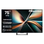Hisense 189 cm (75 inches) U7Q Series 4K Ultra HD Smart QLED Mini LED TV 75U7Q (Black)
