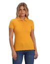 U.S. POLO ASSN. Women’s Ribbed Collar Solid Polo Shirt (UWAW22TSH027_Yellow_S)